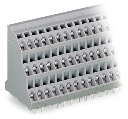 WAGO 737 Series PCB Connector, 36-Contact, 5 mm Pitch, Through Hole, 3 Row