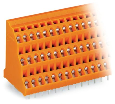 WAGO 737 Series PCB Connector, 6-Contact, 5.08 mm Pitch, Through Hole, 3 Row