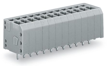 WAGO 739 Series PCB Connector, 4-Contact, 3.5 mm Pitch, Through Hole, 1 Row