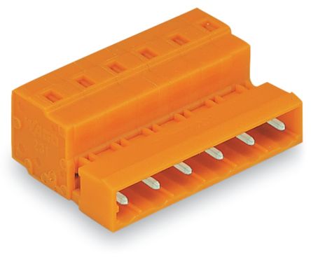 WAGO 731 Series Cable Male Lighting Connector Male Cage Clamp, 11-Pole, 12A, 11-Way