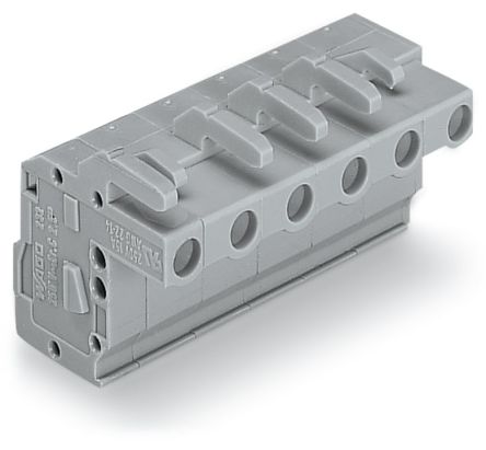 WAGO 732 Series Connector Female Cage Clamp, 6-Pole, 14A, 6-Way
