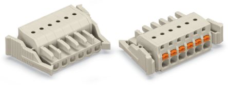 WAGO 2721 Series Plug-in Connector Female Cage Clamp, 8-Pole, 16A, 8-Way