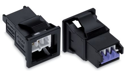 WAGO 893 Series Snap-in Male Lighting Connector Male Wire, 2-Pole, 3A, 2-Way, IP20