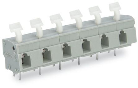 WAGO 257 Series PCB Connector, 6-Contact, 10.16 mm Pitch, 1 Row, 257-656