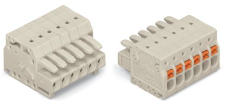WAGO 2734 Series Plug-in Connector Female Push-in, 16-Pole, 10A, 16-Way