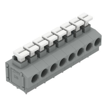 WAGO 235 Series PCB Terminal Block, 8-Contact, 5.08 mm Pitch, 1 Row, 235-408/331-000