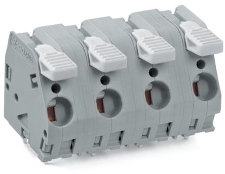 WAGO 2706 Series PCB Connector, 3-Contact, 12.5 mm Pitch, Through Hole, 1 Row