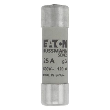 Eaton 25A Cartridge Fuse, 14 x 51 mm
