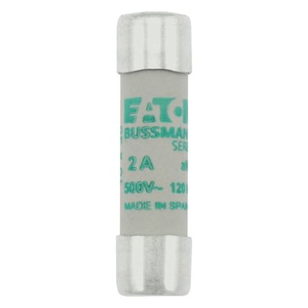 Eaton 2A AM Ceramic Cartridge Fuse, 10 x 38 mm