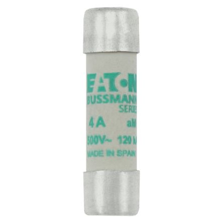 Eaton 4A AM Ceramic Cartridge Fuse, 10 x 38 mm