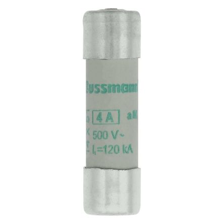 Eaton 4A Ceramic Cartridge Fuse, 14 x 51 mm
