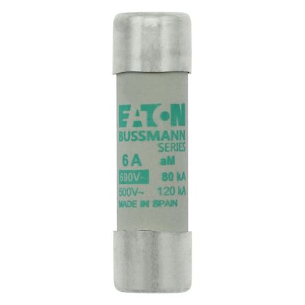 Eaton 6A AM Cartridge Fuse, 14 x 51 mm