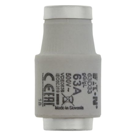 Eaton 63A D3 Bottle Fuse, 500V