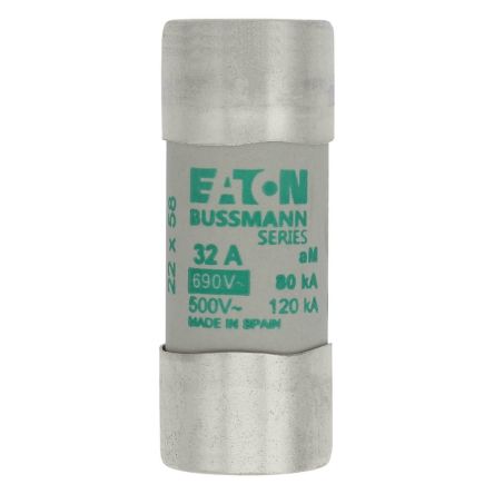 Eaton 32A AM Ceramic Cartridge Fuse, 22 x 58 mm