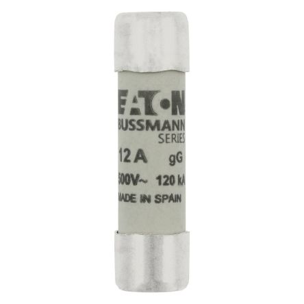 Eaton 12A gG/gL Ceramic Cartridge Fuse, 10 x 38 mm