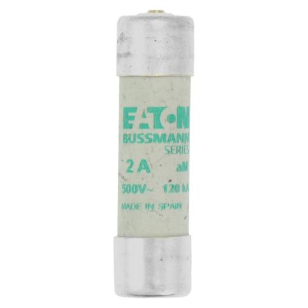 Eaton 2A Cartridge Fuse, 14 x 51 mm