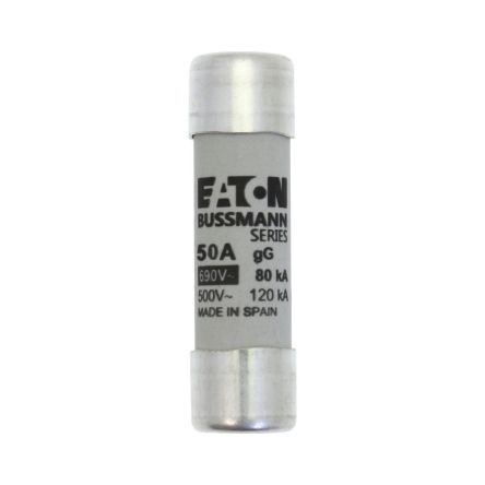 Eaton 50A Cartridge Fuse, 14 x 51 mm