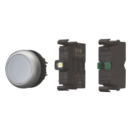 Eaton M22 Series Illuminated Push Button Switch, 50 mm Cutout White, IP67