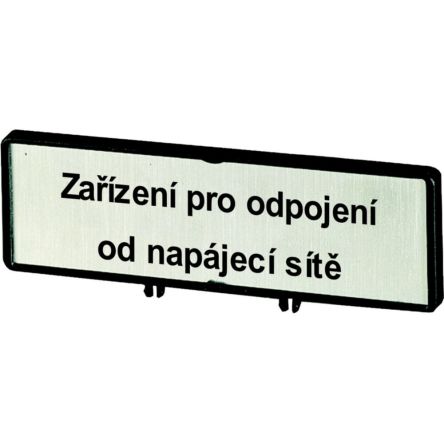 Eaton Label for Use with T3, T0, P1, Pre-printed "Supply Disconnecting Device