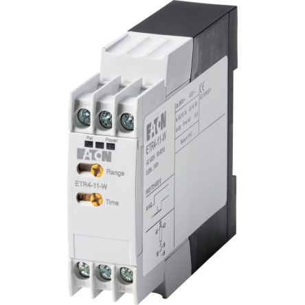 Eaton ETR4 Series DIN Rail Timer Relay, 1-Contact, 400 V ac 400V ac, 0.05 to 3600000 s, 1-Function