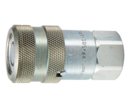 Parker Steel Hydraulic Quick Connect Coupling Female G 1/2 in, 450 bar