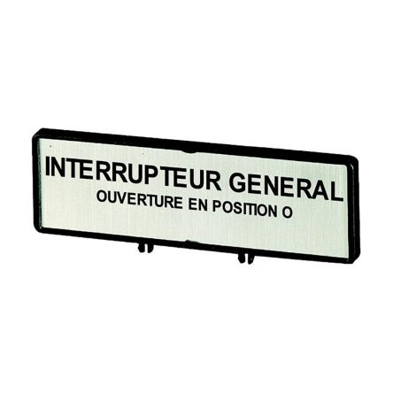 Eaton Label for Use with T5B, T5, P3, Pre-printed "Only Open Main Switch when in 0 Position