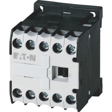 Eaton DILER Contactor Relay, 110V dc Coil, 4-Pole, 6 A, 2.3 W 110V dc, 4 NO, 600V ac