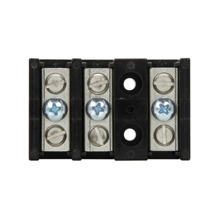 Eaton 14002-3 14002 Series DIN Rail Terminal Block Black, Screw