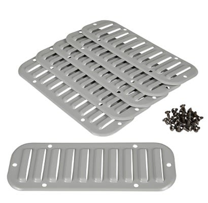 Schneider Electric Grey Steel Vent Grille, Parallel Slat 345 mm, 148mm