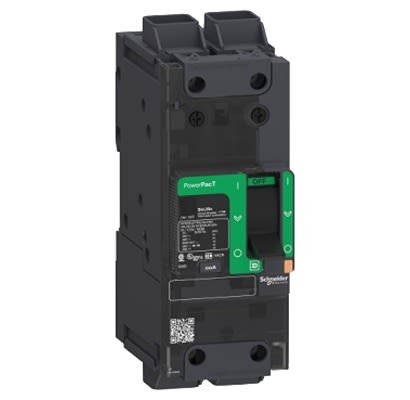 Schneider Electric, ComPact New Generation, PowerPact Molded Case Circuit Breaker 2-Pole 80A, Breaking Capacity 25 kA,