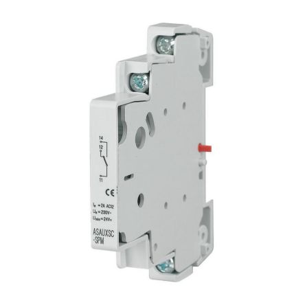 Eaton Auxiliary Contact, 1 Contact, 1 CO, Eaton Distribution, Top Mount, 131785 ASAUXSC-SPM