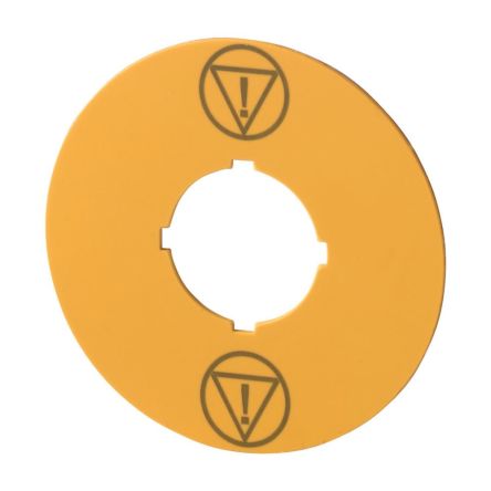 Eaton Label for Use with M22 Pushbuttons, Pre-printed "Emergency Stop