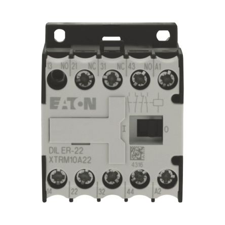 Eaton DILER Contactor Relay, 480V Coil, 10 A, 25 VA 415V, 2 NO/2 NC, 600V ac