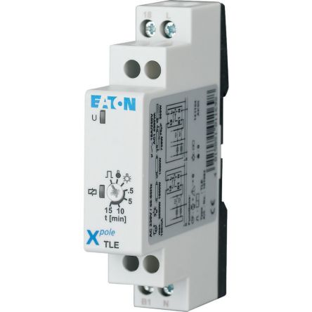 Eaton Eaton Distribution parts Series DIN Rail Timer Relay, 1-Contact, 230 V ac 230V ac, 720 to 30 s, SPST Switch