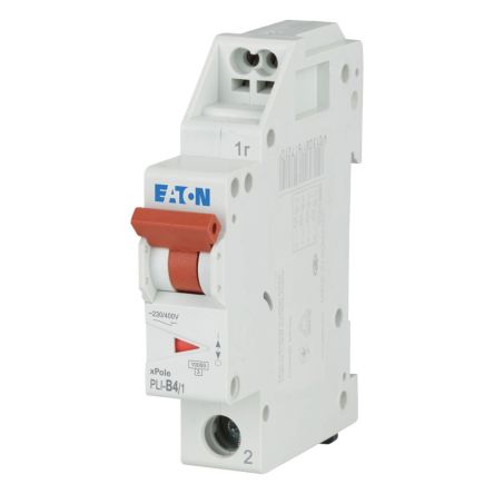 Eaton Eaton Moeller Miniature Circuit Breaker, 1-Pole, 4A, Type B, 230V ac AC, 10 kA Breaking Capacity