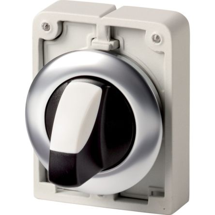 Eaton M30 Series 2 Position Selector Switch Head, 30 mm Cutout, Black Handle, IP66