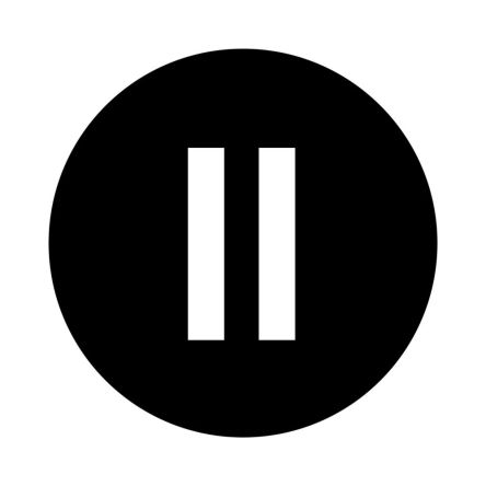 Eaton Button Plate for Use with Push Button, Pre-printed "II