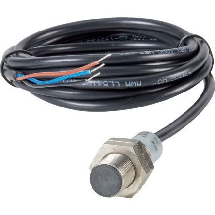 Eaton 197825 E57PS-12SPN2-C2 Threaded Barrel Inductive Proximity Sensor, M12 PNP E57P 30V 2 mm 0 V ac 30 V dc 300mA