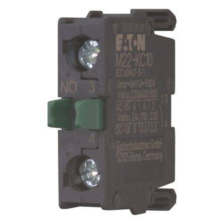 Eaton M22 Series Contact Block, 240V, 1 NO