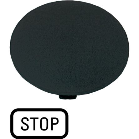Eaton Button Plate for Use with Push Button, Pre-printed "Stop