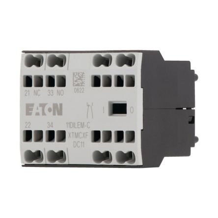 Eaton Auxiliary Contact, 2 Contact, 3 NO/1 NC, Front, 2.5 A, 300V, 230255 11DILEM-C