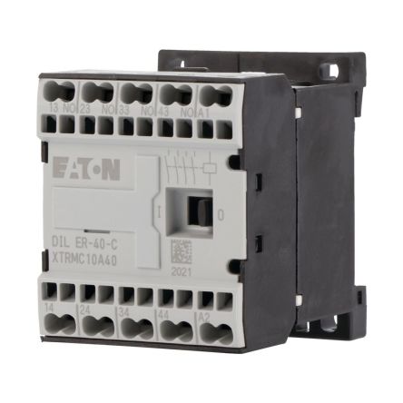 Eaton DILER Contactor Relay, 42V Coil, 4-Pole, 6 A 42V, 4 NO, 600V ac