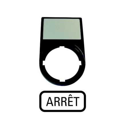 Eaton Label Holder for Use with M22 Series for Labeling, Pre-printed "Plate