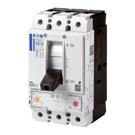 Eaton, NZM, NZM Molded Case Circuit Breaker 3-Pole 250A, Breaking Capacity 18.5 kA, Fixed