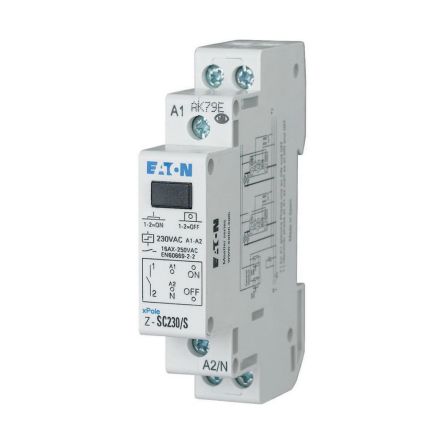 Eaton DIN Rail Impulse Relay, 240V ac Coil, 16A Switching Current, 3 NO