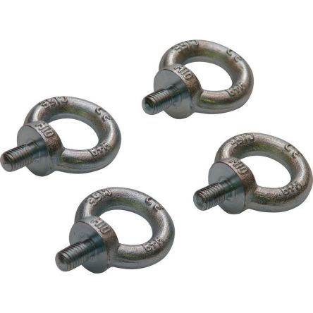 Eaton Metal Eye Bolt, M12 Thread, 250 kg Load