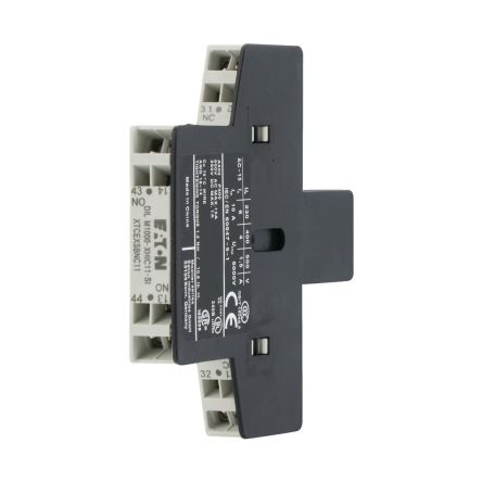 Eaton Auxiliary Contact, 2 Contact, 1 NO/1 NC, Side, 10 A, 440V, 278428 DILM1000-XHIC11-SI