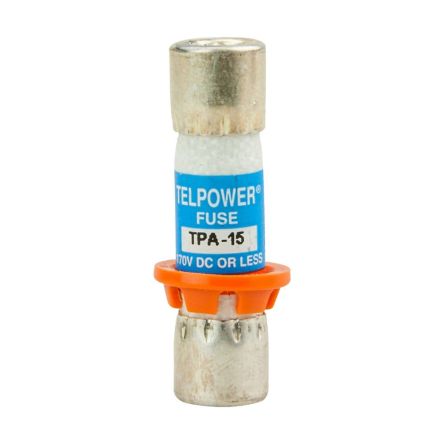 Eaton 15A Cartridge Fuse, 1.5 x 0.58 in