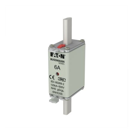 Eaton 6A NH Fuse 58 x 30 x 125 mm 500V ac