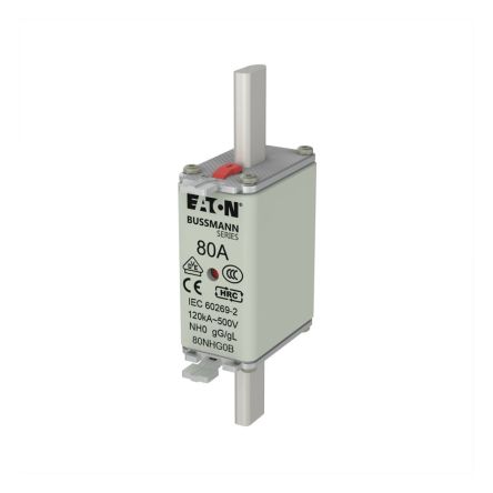 Eaton 80A NH Fuse 58 x 30 x 125 mm 500V ac